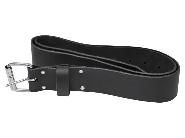 FAITHFULL HEAVY DUTY LEATHER BELT 45MM WIDE BLACK