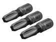 Faithfull Phillips Impact Screwdriver Bits PH3 x 25mm (Pack 3) - Watson Hire