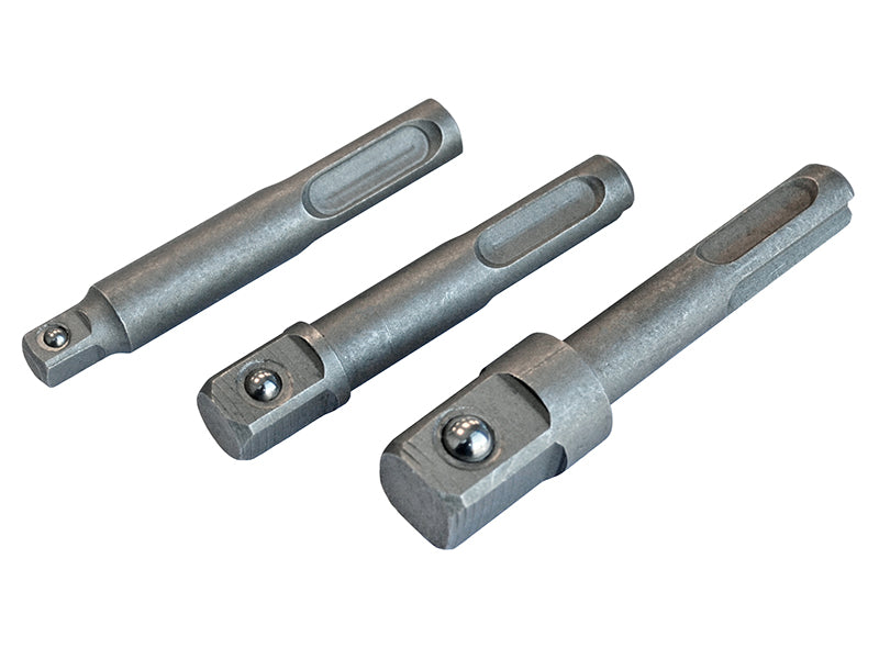 Faithfull SDS Square Drive Adaptor Set, 3 Piece - Watson Hire