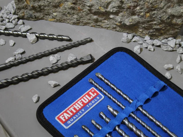FAITHFULL 10 PIECE SDS DRILL BIT SET