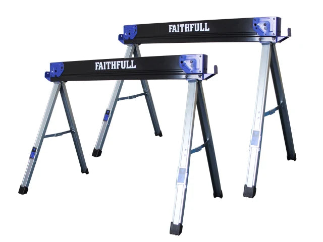 FAITHFULL FOLDING SAWHORSE TWIN PACK
