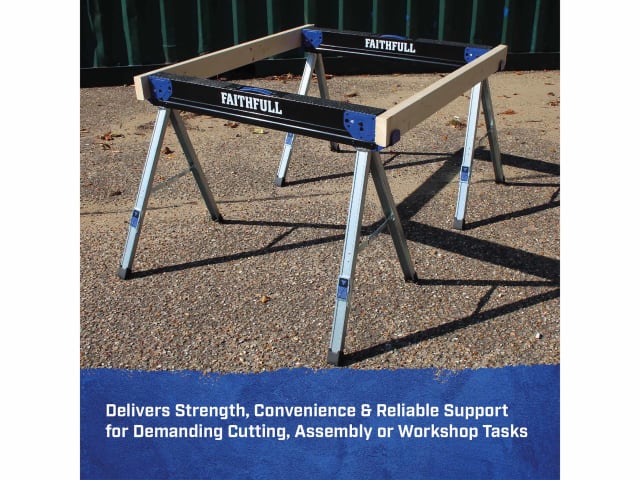 FAITHFULL FOLDING SAWHORSE TWIN PACK