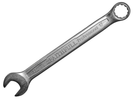 Faithfull Combination Spanner CV Satin Finish 17mm - Watson Hire