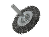 Faithfull Wire Brush 50mm x 6mm Shank, 0.30 Wire
