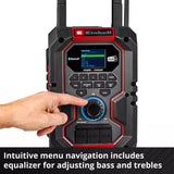 EINHELL CORDLESS RADIO TE-CR 18 LI DAB+/FM/BT - SOLO