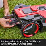 EINHELL 18V 2.5AH LI-ION POWER X-CHANGE BRUSHLESS CORDLESS 18CM FREELEXO 500 ROBOTIC LAWN MOWER