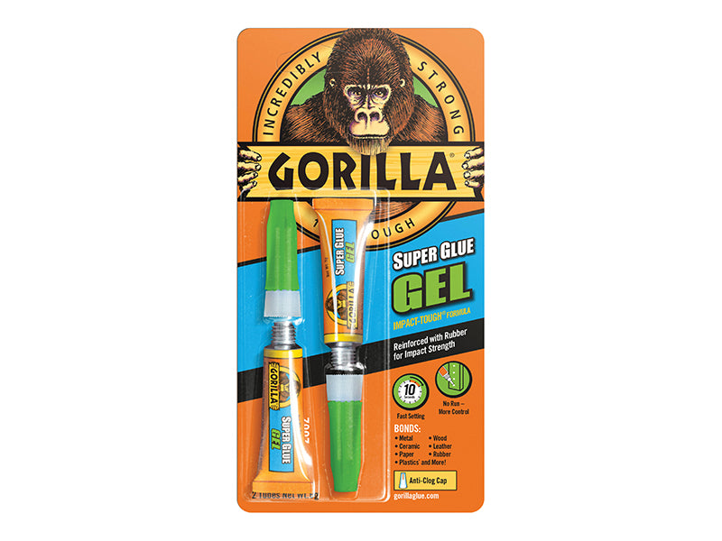 Gorilla Glue Gorilla Superglue Gel 3g (Twin Pack)