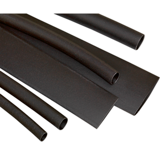 JEFFERSON 95PC 100MM HEAT SHRINKING TUBING BLACK ASSORTMENT