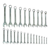 JEFFERSON 25 PIECE MIRROR POLISHED COMBINATION SPANNER SET