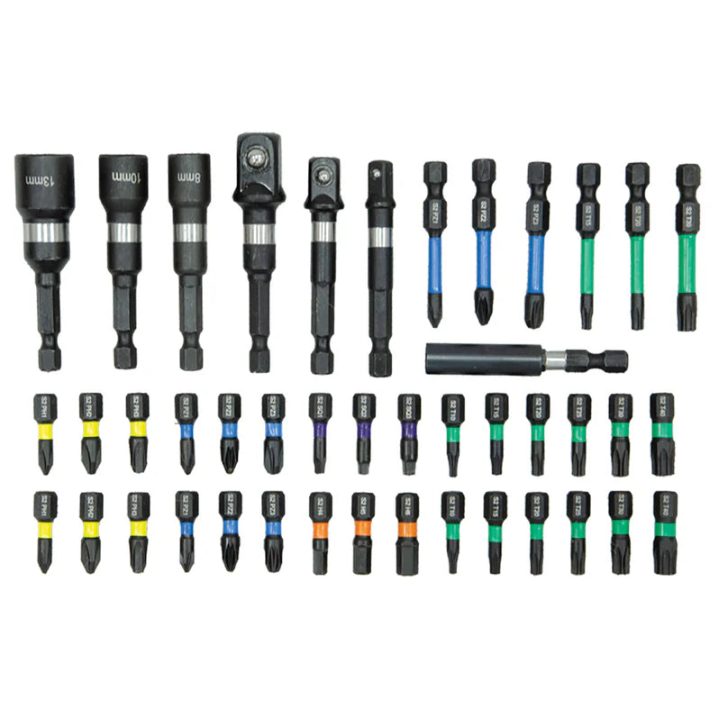 JEFFERSON 43 PIECE IMPACT SCREWDRIVER BIT SET AND DISPLAY SET