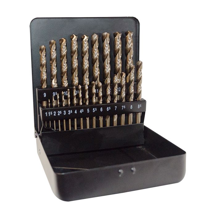 JEFFERSON 25PC M2 HSS COBALT DRILL BIT SET