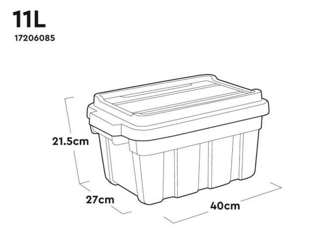 KETER TUFF TOTE 11L BLACK/RED