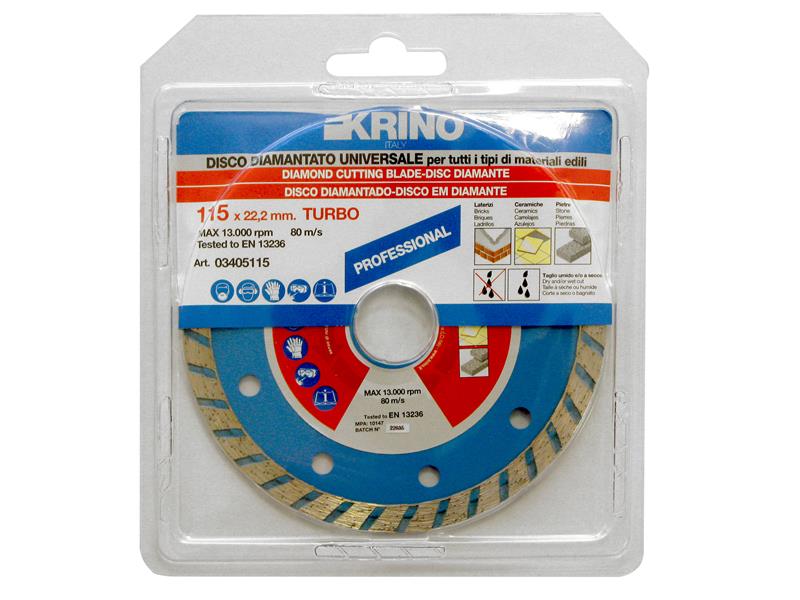 Krino Turbo Continuous Rim Diamond Disc 115 x 22.2mm