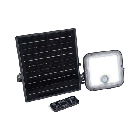 MENSA HIGH OUTPUT SOLAR SECURITY FLOODLIGHT 10W 1500LM CCT - Watson Hire