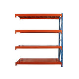 SW BLUE/ ORANGE RACKING  600 X 2000 X 2000 (4 SHELVES & 1 UPRIGHT)