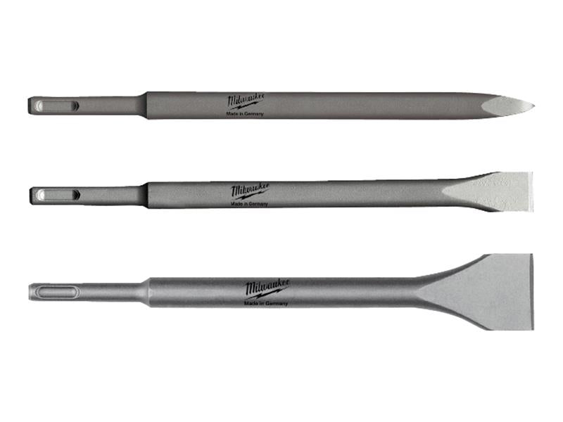 Milwaukee Power Tools SDS Plus Chisel Set, 3 Piece