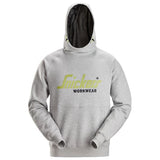 SNICKERS 2845 LOGO HOODIE - GREY - SMALL