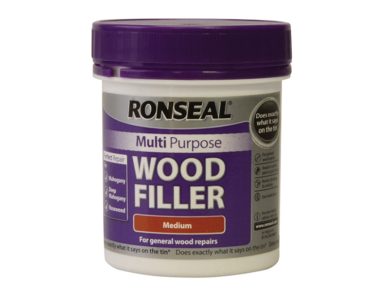 Ronseal Multipurpose Wood Filler Tub Medium 250g