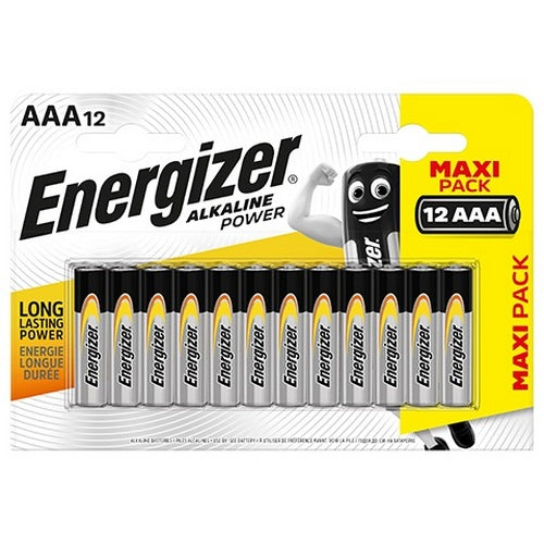 ENERGIZER AAA ALKALINE 12 PACK BATTERIES