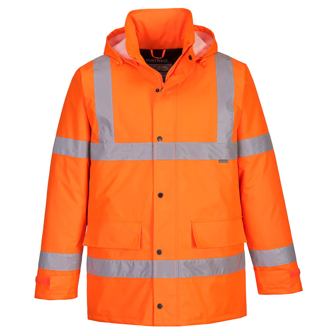 PORTWEST HI VIS TRAFFIC JACKET ORANGE