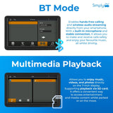 SIMPLY AUTO SMART IN CAR DISPLAY WITH REAR CAMERA