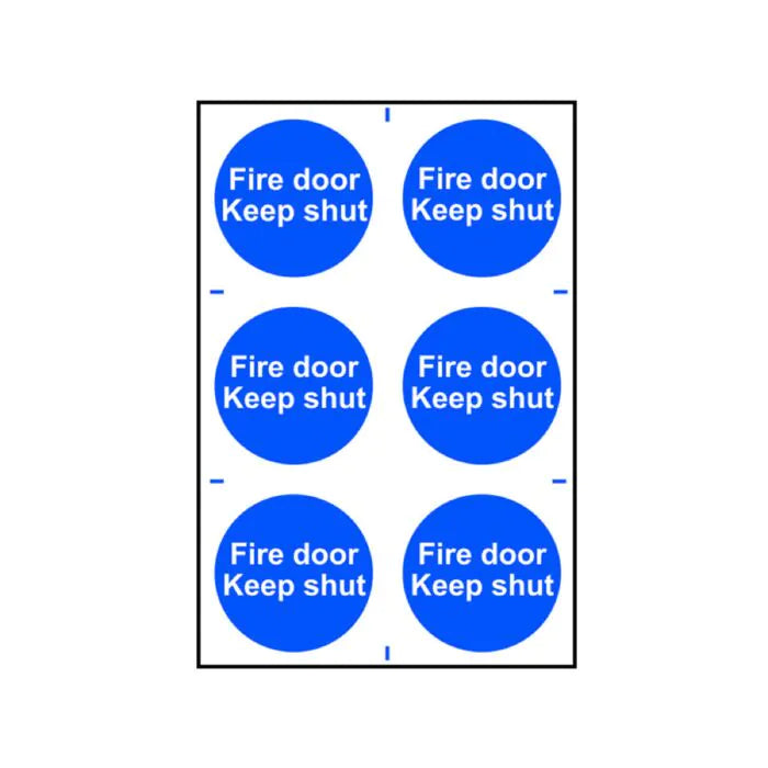 FIRE DOOR KEEP SHUT - PVC (200 X 300MM)