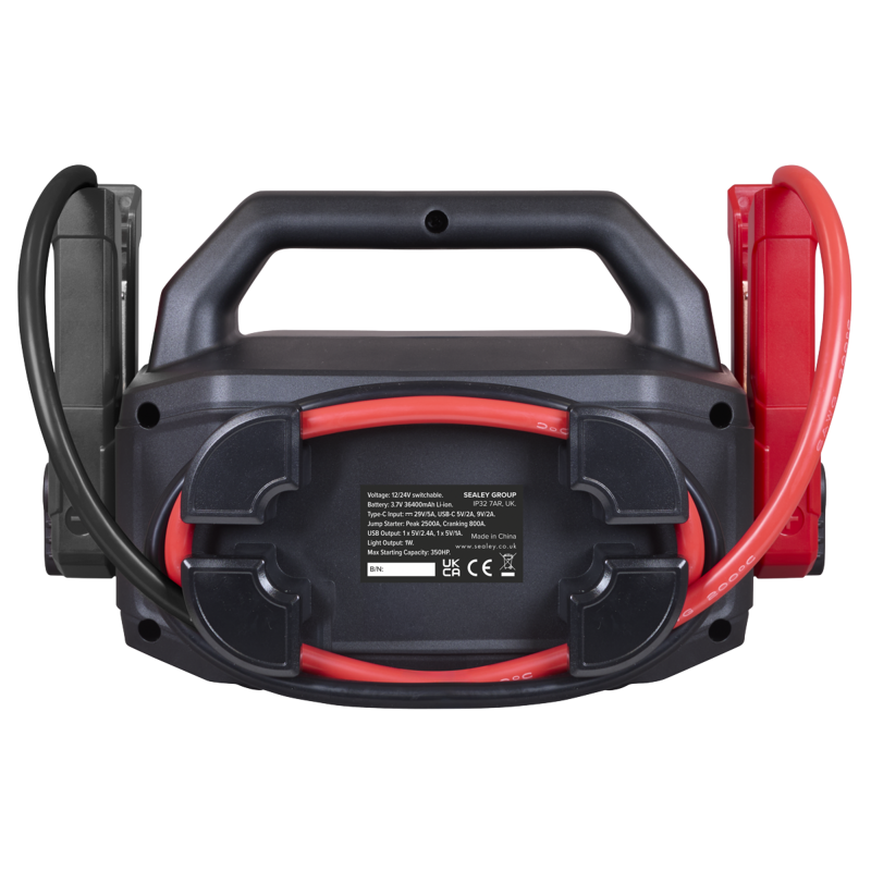 SEALEY 2500A 12/24V LITHIUM JUMP STARTER POWER PACK
