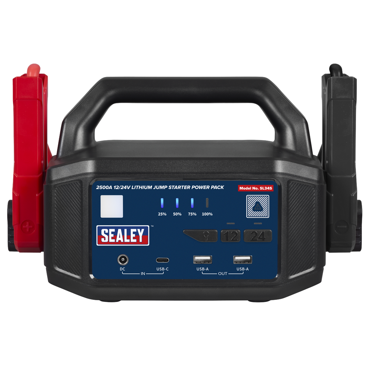 SEALEY 2500A 12/24V LITHIUM JUMP STARTER POWER PACK
