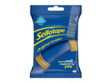 Sellotape Original Golden Sticky Tape - 1 Roll 24mm x 50m