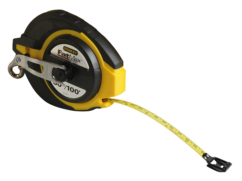 STANLEY® FatMax® Closed Case Steel Long Tape 30m/100ft (Width 10mm)