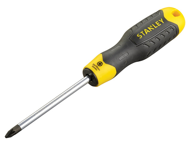 STANLEY® Cushion Grip Screwdriver Pozidriv Tip PZ2 x 100mm - Watson Hire
