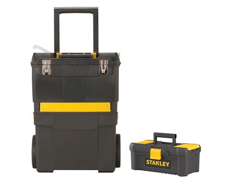 STANLEY® Rolling Work Centre with 31cm (12.5in) Essential Toolbox