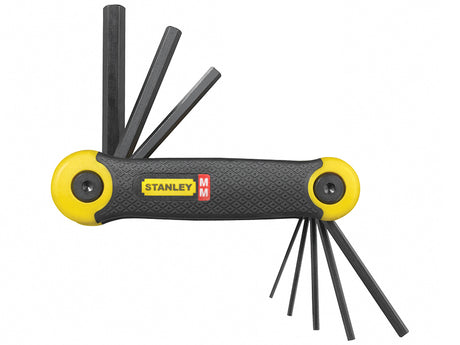 STANLEY® Metric Folding Hexagon Key Set, 8 Piece - Watson Hire
