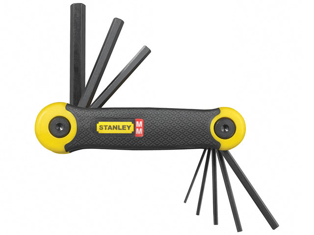 STANLEY® Metric Folding Hexagon Key Set, 8 Piece - Watson Hire