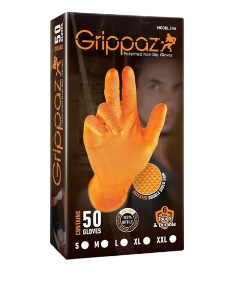 GRIPPAZ ORANGE  DIAMOND GRIP GLOVES - Watson Hire