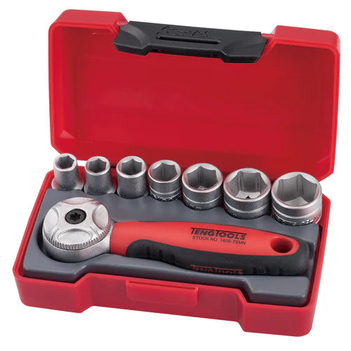 TENG TOOL 8PC 1/4" DR SOCKET SET