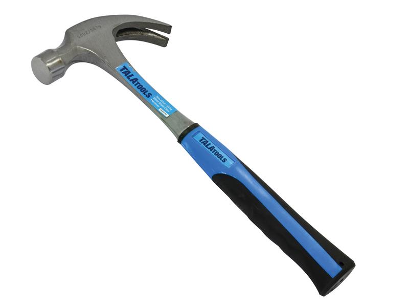 TALAtools Claw Hammer, Steel Shaft 450g (16oz)