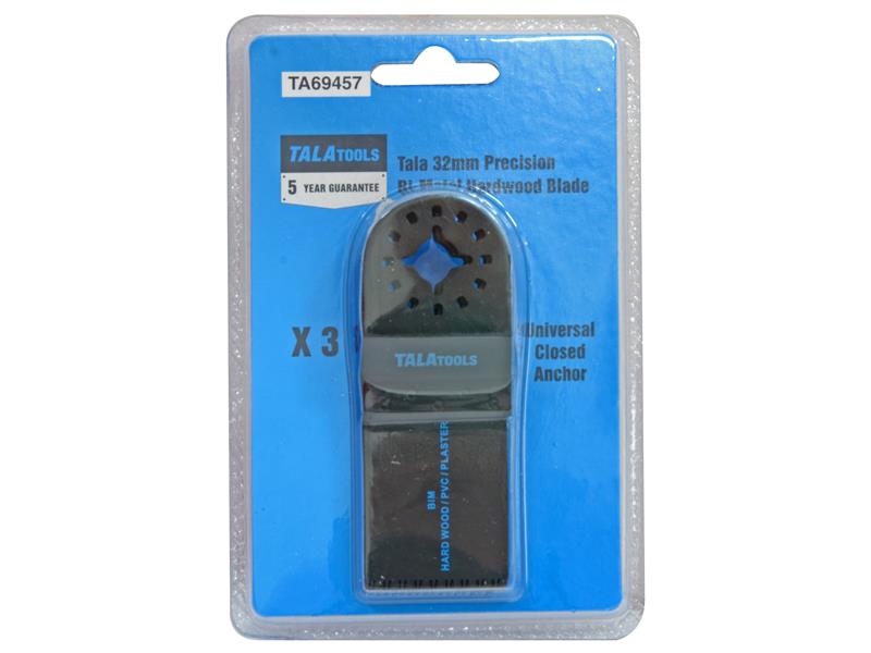 TALAtools Multi-Tool Japanese Bi-Metal  Wood Blade 32mm (Pack 3)