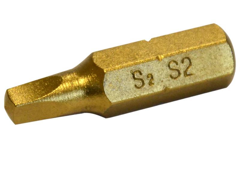 TALAtools TiN Coated Screwdriver Bits Robertson S2 25mm (Pack 3)