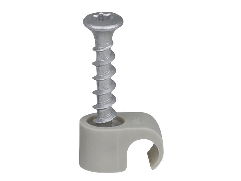 Tillex® Screw Clip Round 7-10 Grey TX20 x 33mm Box 100