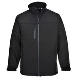 PORTWEST SOFTSHELL JACKET (3L) - BLACK TK50