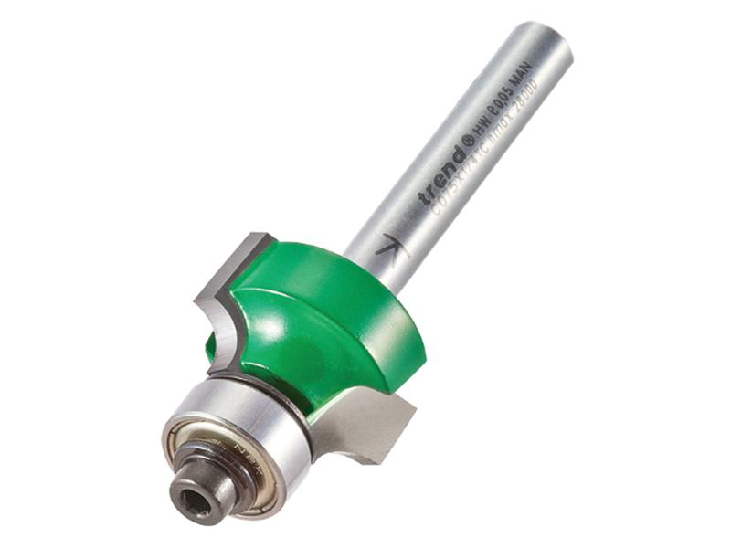 Trend C075 x 1/4 TC Round Over Two Flute Cutter 4.8 x 12.7mm