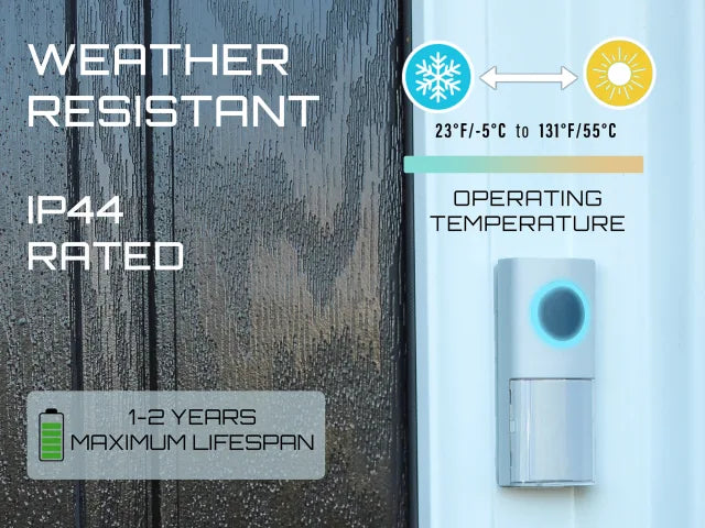 UNI-COM PORTABLE DOOR CHIME-WHITE