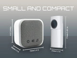 UNI-COM PORTABLE & PLUG-IN DOOR CHIME SET WHITE