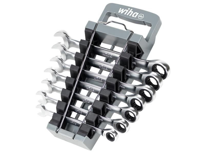 Wiha Ring Ratchet Spanner Set, 8 Piece