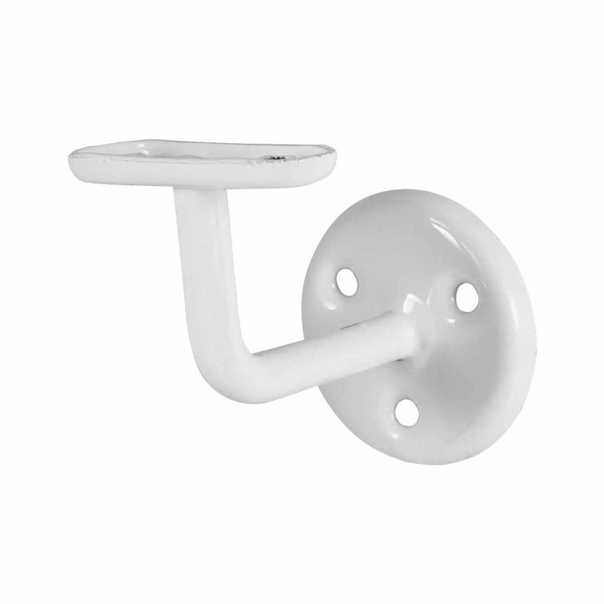 DOORWORKS HANDRAIL BRACKET WHITE  63MM