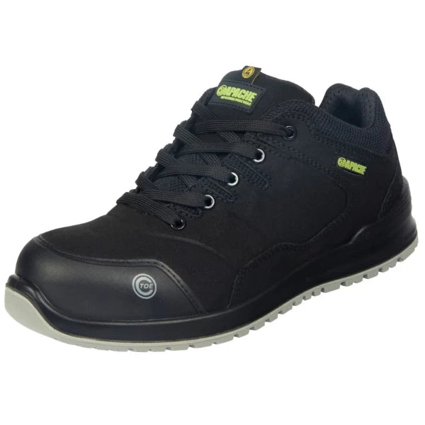 APACHE BRAMPTON ESD SUEDE SAFETY TRAINER BLACK