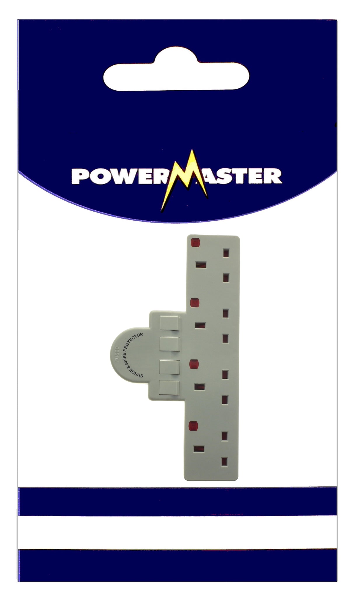 POWERMASTER 4 WAY SURGE ADAPTOR SWITCHED