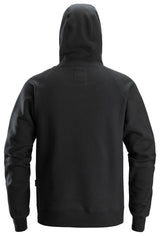 SNICKERS 2845 LOGO HOODIE - BLACK - EXTRA LARGE