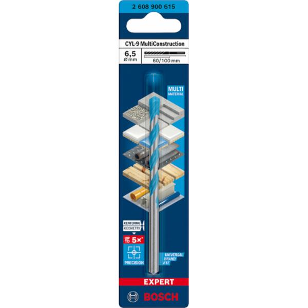 BOSCH 6.5 X 100  MULTI CONSTRUCTION BIT